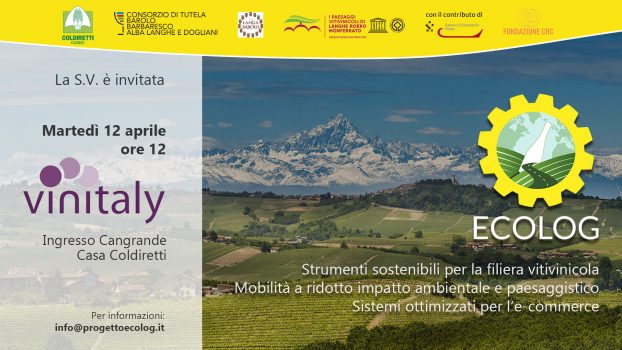 Vinitaly: Presentazione del progetto ECOLOG in casa Coldiretti
